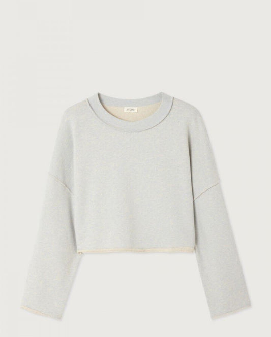 AMERICAN VINTAGE -DANTOWN SWEATER - SKY BLUE MELANGE