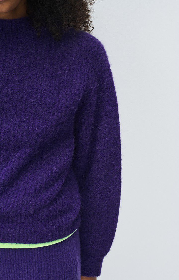 AMERICAN VINTAGE FEMME PULL EAST PURPLE MELANGE
