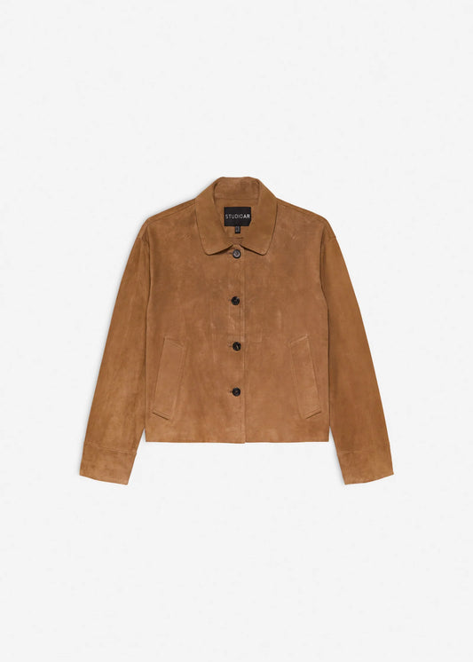 STUDIO AR ELAINE COAT SUEDE MORRO