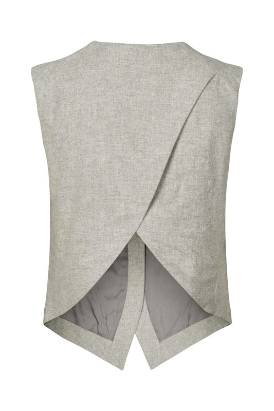 RABENS SALONER FAVOUR DRAPY TAILORING VEST