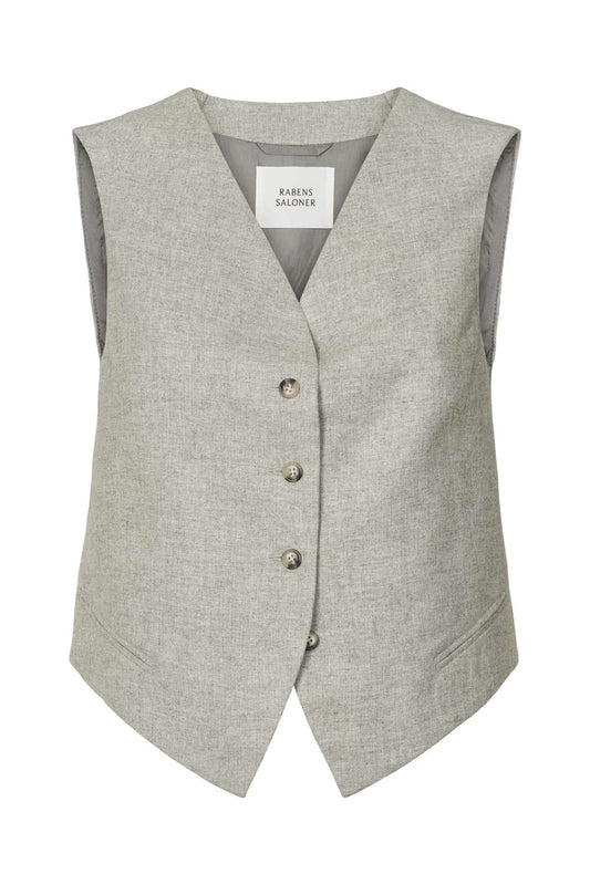 RABENS SALONER FAVOUR DRAPY TAILORING VEST