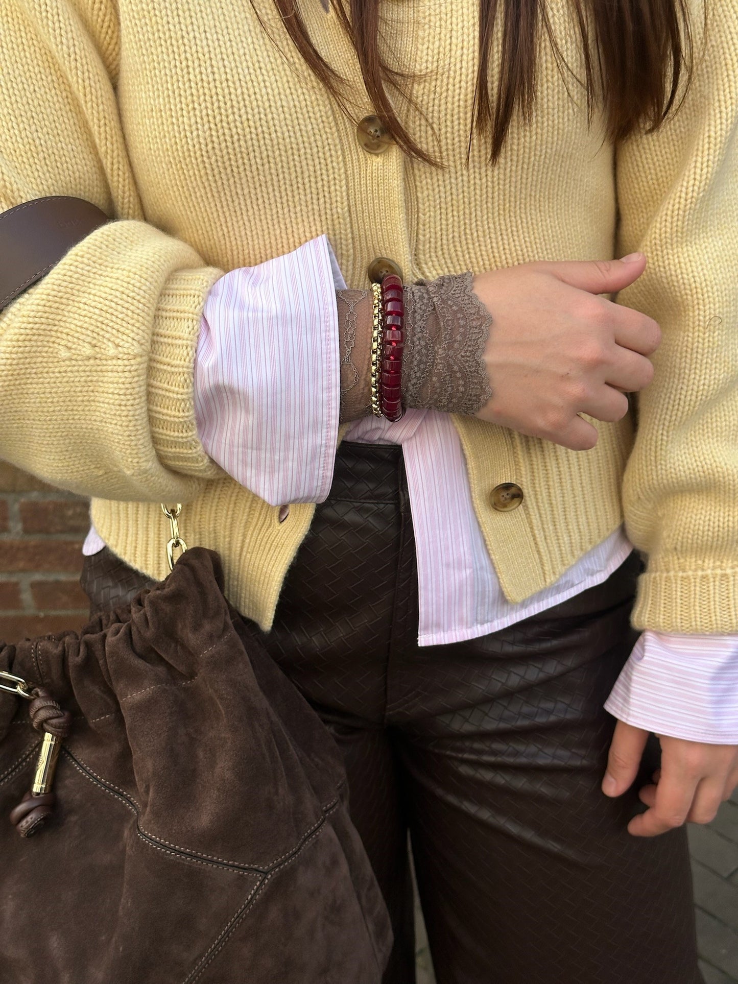 GUEST IN RESIDENCE - SCULPTED CARDIGAN - BUTTER