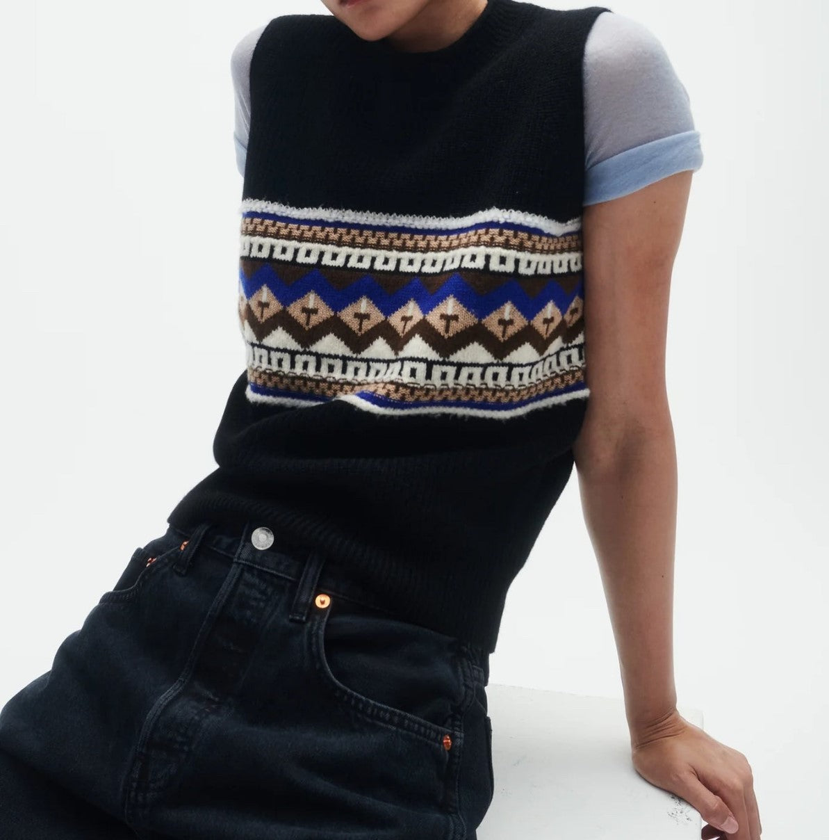 GUEST IN RESIDENCE - CHALET VEST -GILET - BLACK