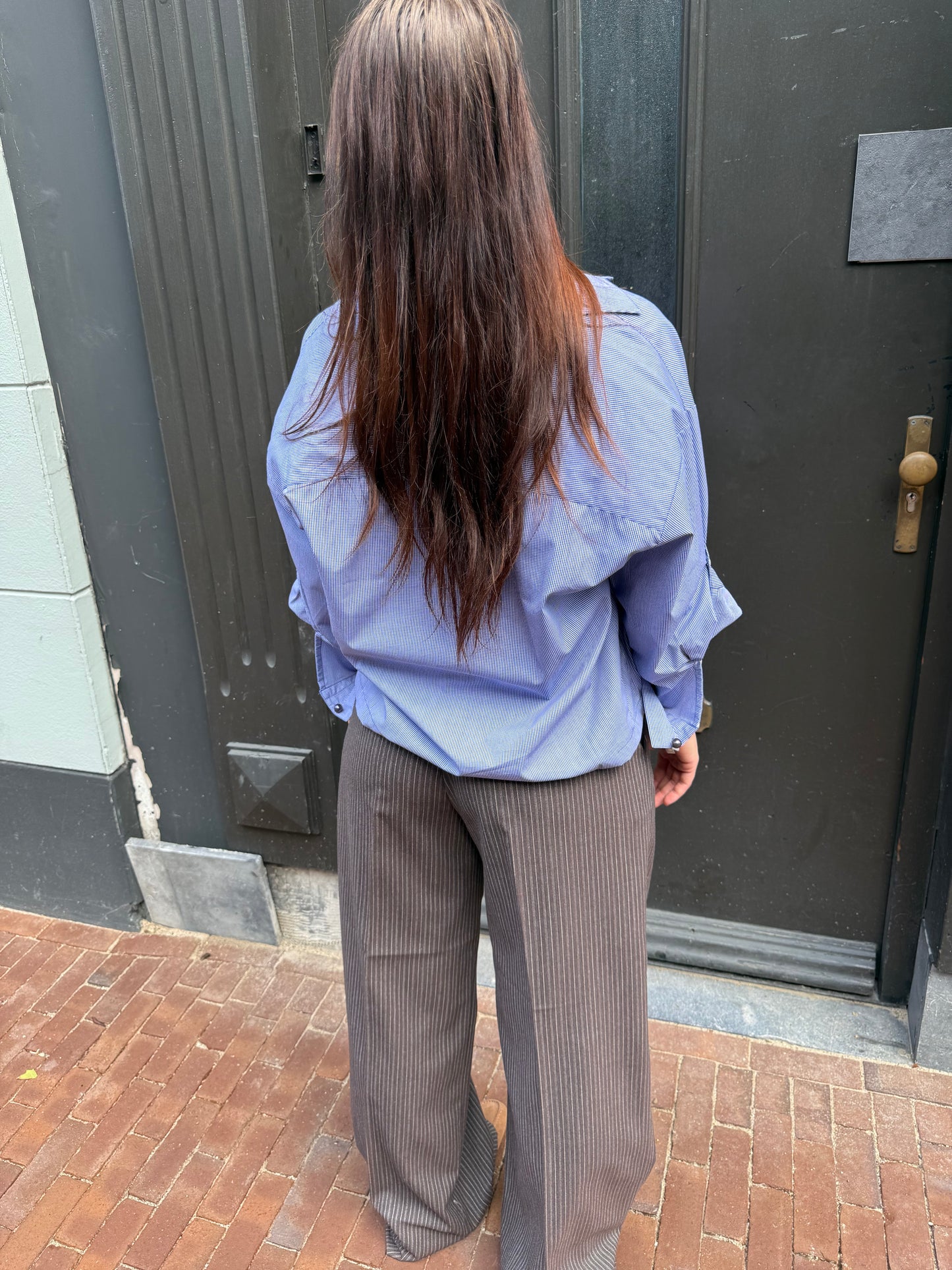 BAUM UND PFERDGARTEN NEYAT TROUSERS DARK BROWN