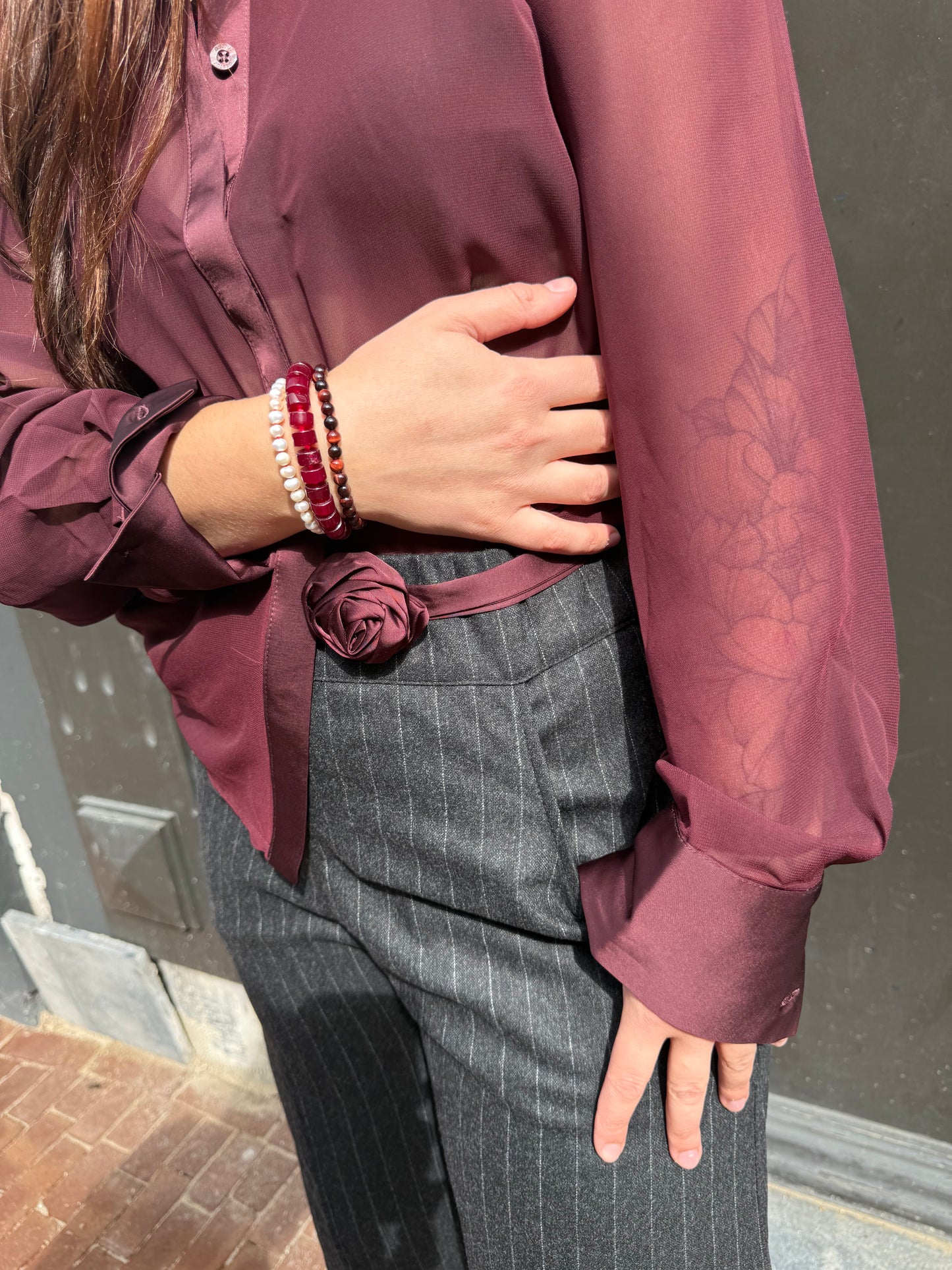 GESTUZ LYNNE SHIRT ARONIA