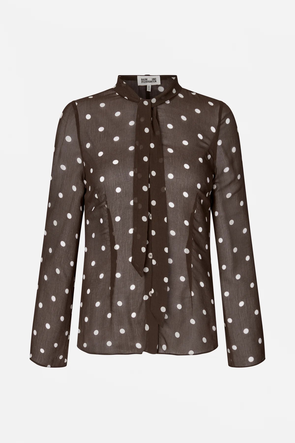 BAUM UND PFERDGARTEN MADELI BLOUSE COFFEE BEAN DOTS