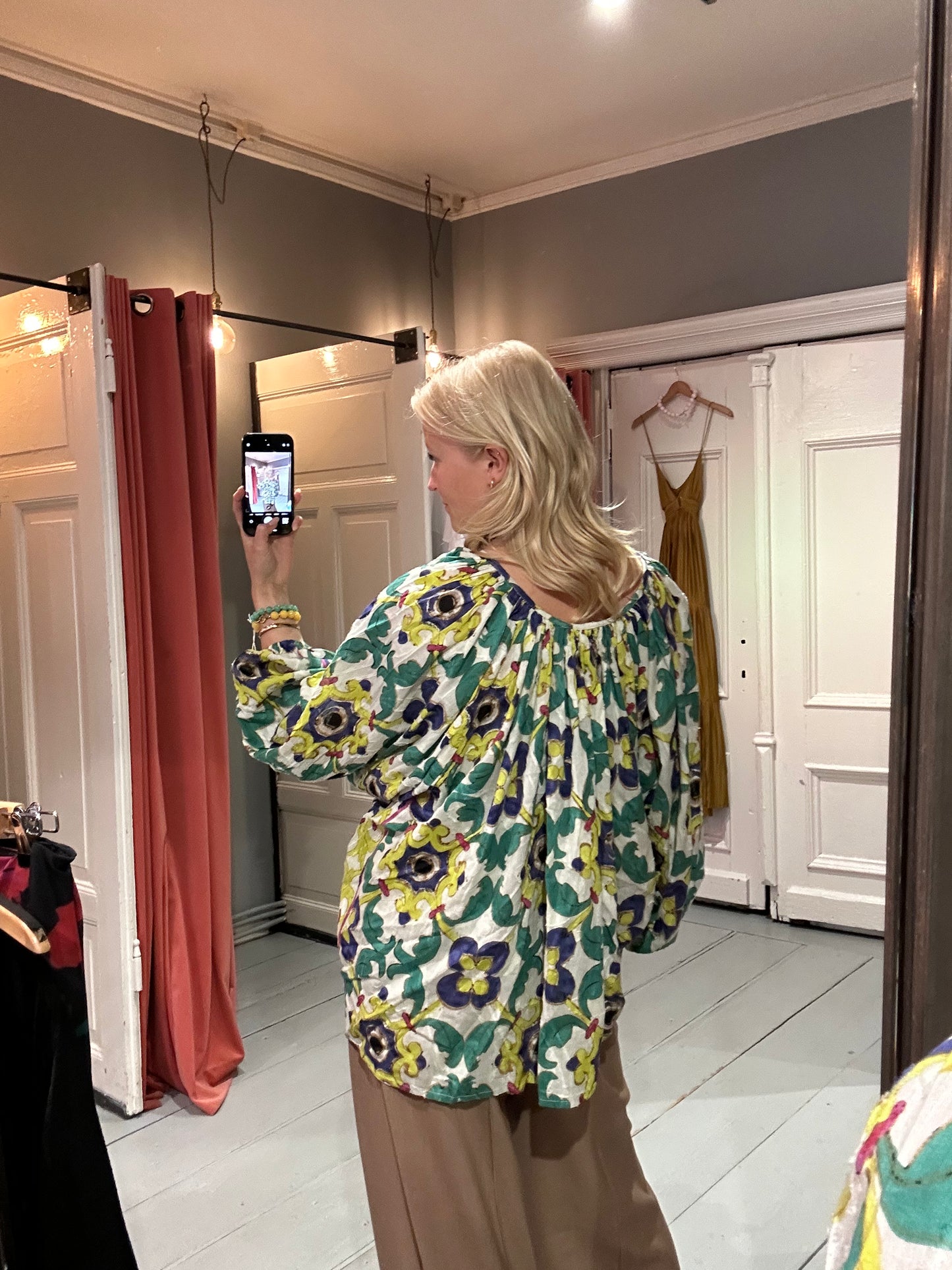 MES DEMOISELLES CRAQUER BLOUSE - GROEN