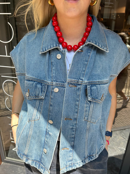 HAIKURE GAIL JACKET MEDITERRANEAN BLUE