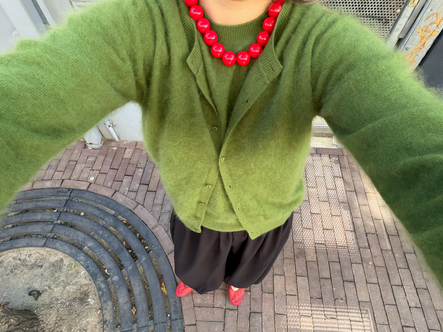 HERSKIND THERESE KNIT BLOUSE GREEN