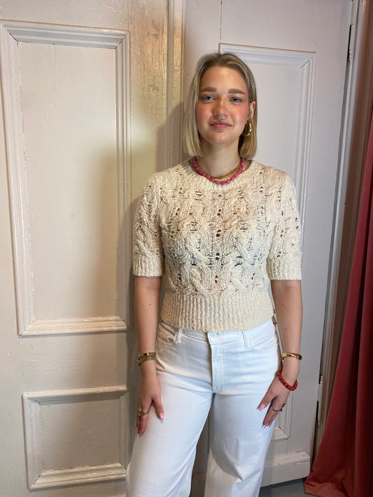 DAY ET BIRGER DIORA PULLOVER - TOP -AIRY BOUCLE - JET STREAM