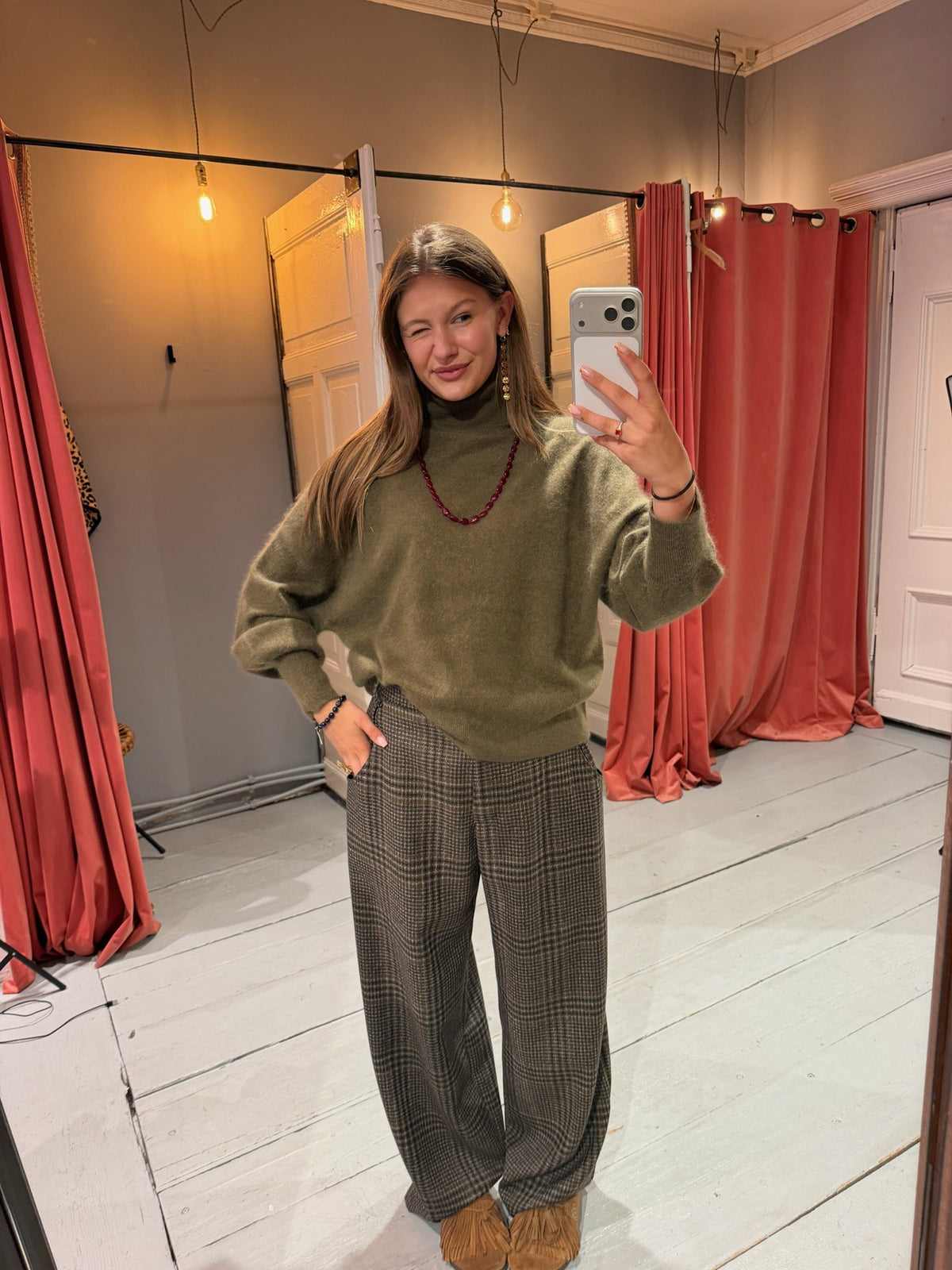 LES TRICOTS DE LEA MAREINE PULL OLIVE