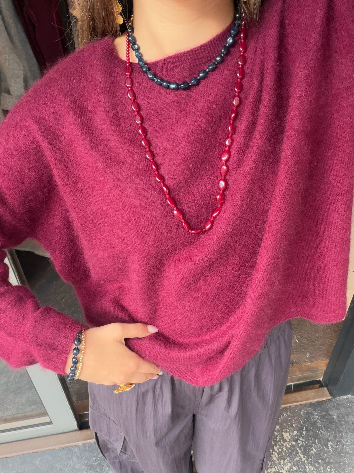LES TRICOTS DE LEA MARCEL PULL BORDEAUX