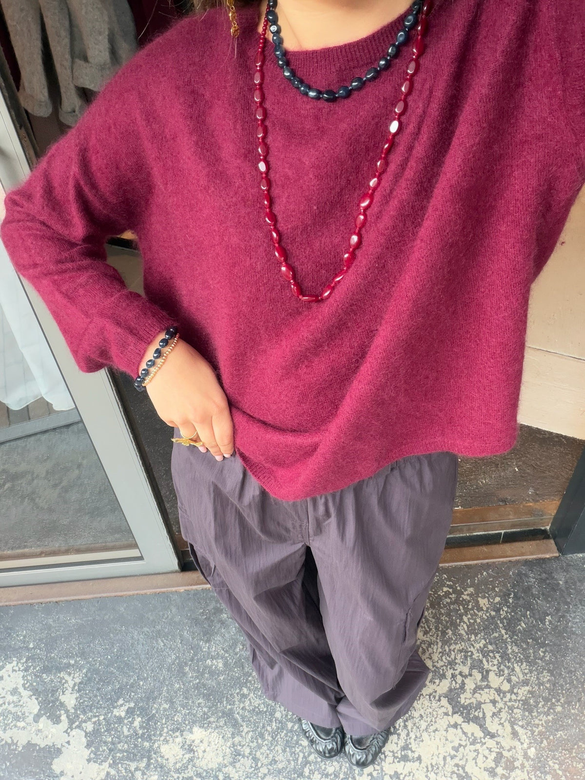 LES TRICOTS DE LEA MARCEL PULL BORDEAUX