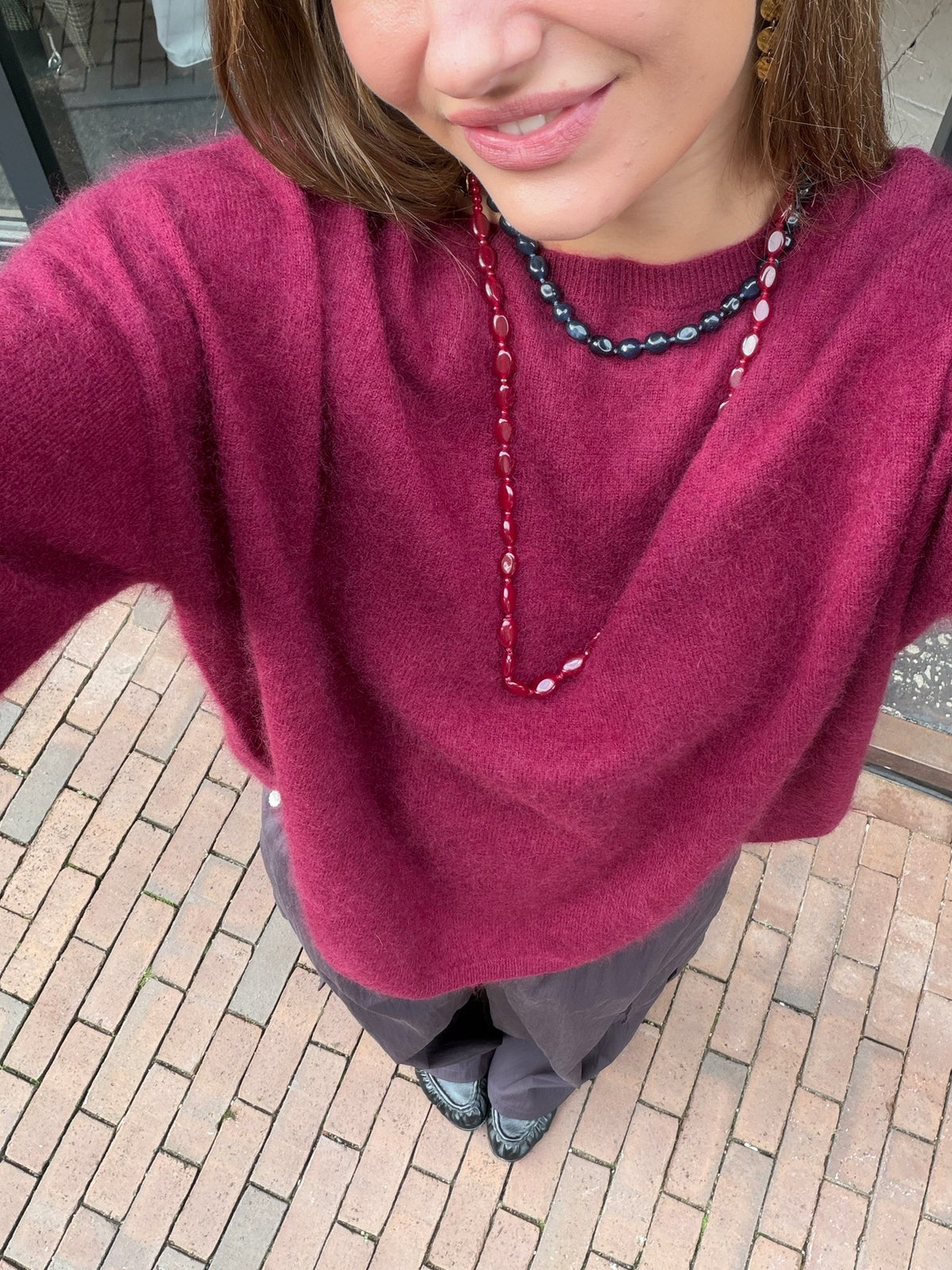 LES TRICOTS DE LEA MARCEL PULL BORDEAUX