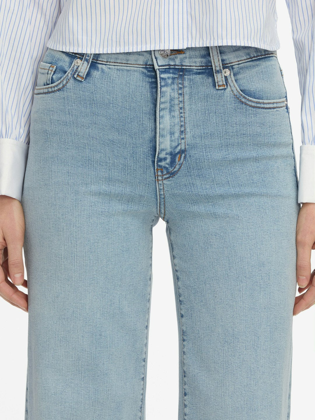 FRAME LE SLIM PALAZZO JEANS - LIGHT DENIM