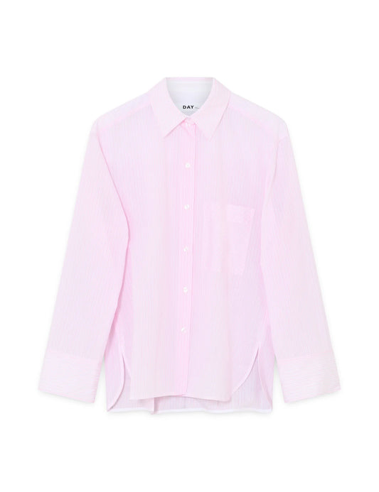 DAY BIRGER ET MIKKELSEN MAC CLASSIC STRIPE BLOUSE - PINK A BOO