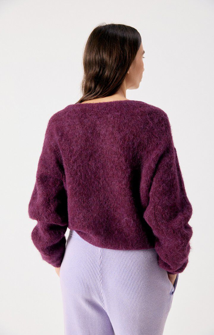 AMERICAN VINTAGE NIBY SWEATER MOTTLED CRANBERYY MELANGE