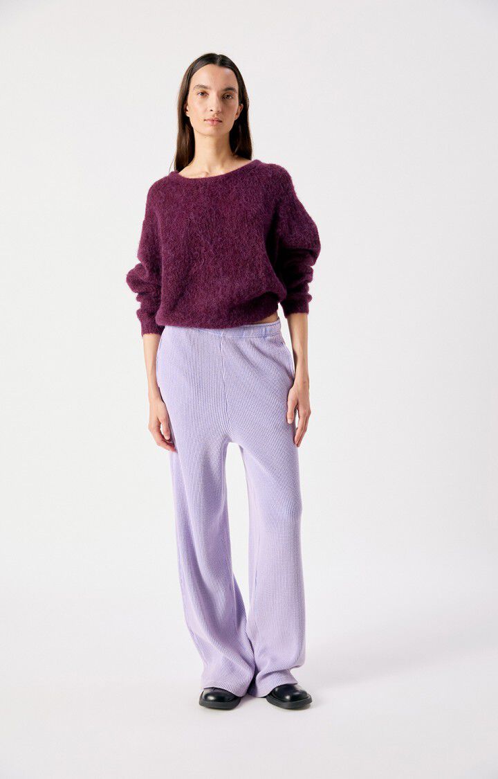 AMERICAN VINTAGE NIBY SWEATER MOTTLED CRANBERYY MELANGE