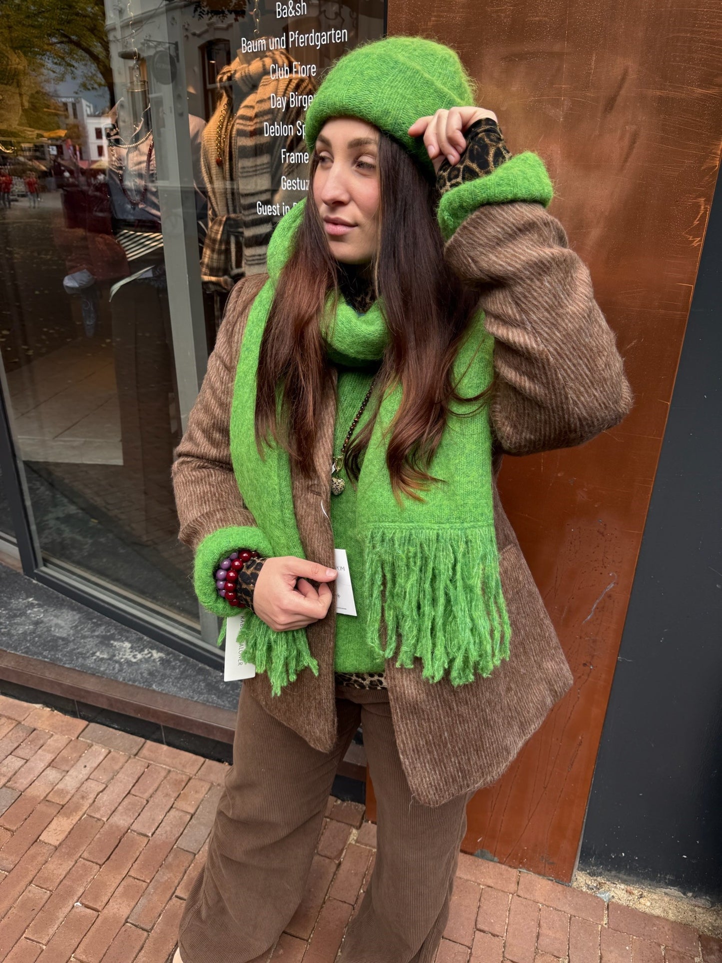 RABENS SALONER BIRLA SHAWL - VIPER GREEN