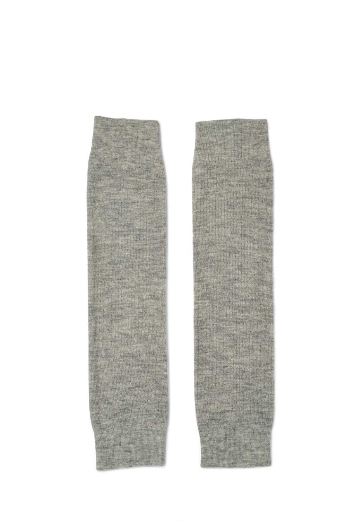 RABENS SALONER SEIA WAFFLED KNIT LEG & ARM WARMERS - GREY