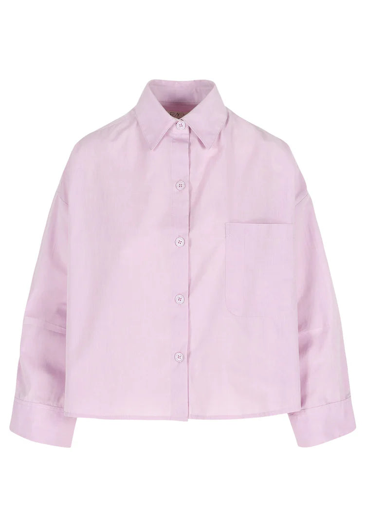 RAE ANTWERP NIKKI SHIRT COTTON VOILE - CHAMBRAY LILAC