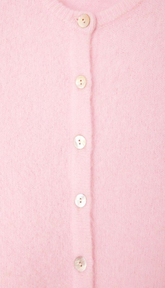 AMERICAN VINTAGE VITOW VEST - PINK MELANGE-DRAGEE CHINE