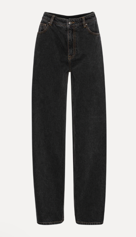 ROTATE LOOSE DENIM JEANS - BLACK