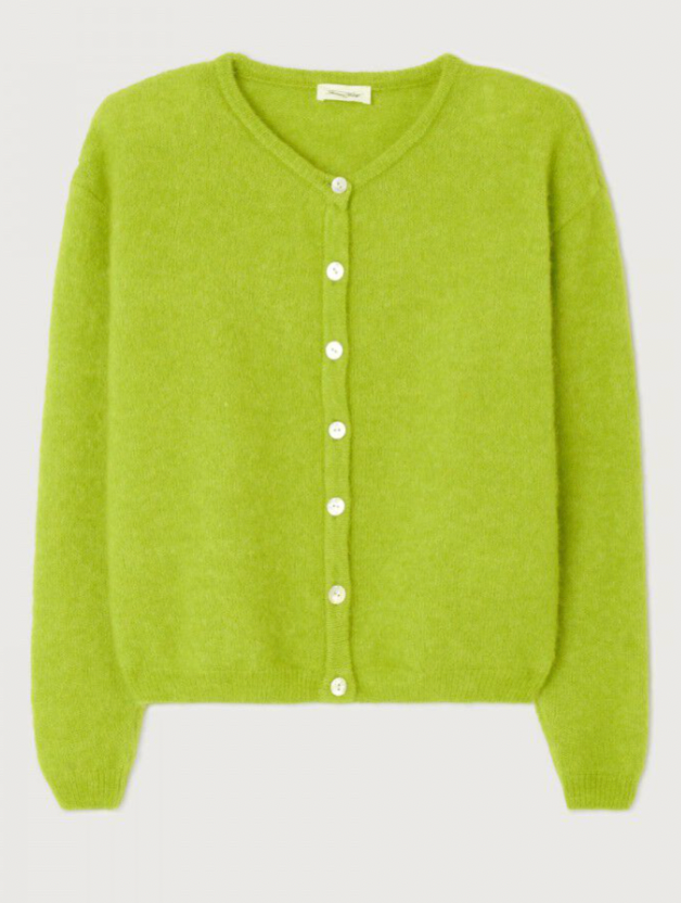 AMERICAN VINTAGE VEST VITOW - NEON GROEN