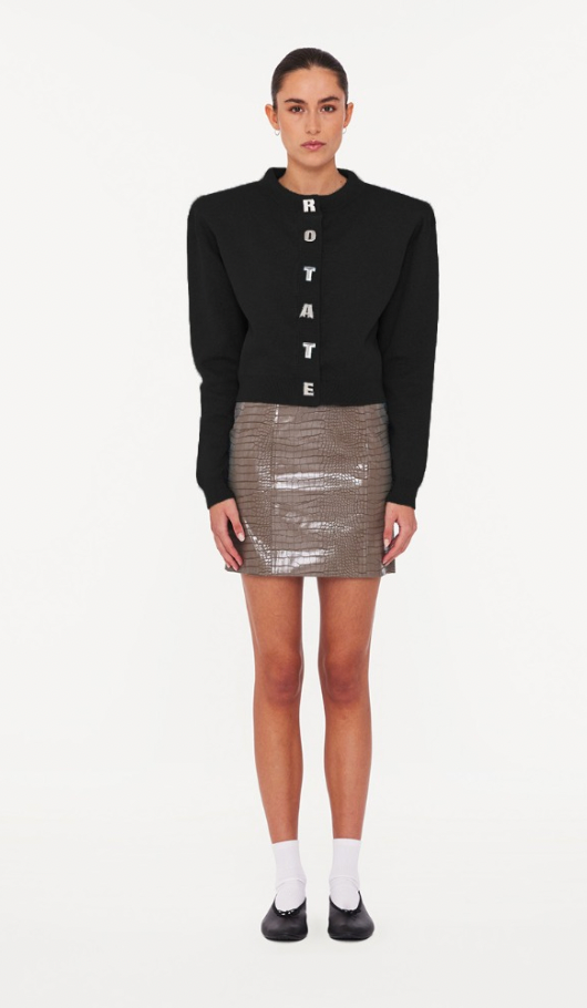 ROTATE FIRM KNIT VEST - ZWART