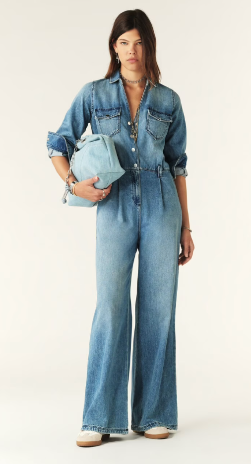 BA&SH FANNY JUMPSUIT - JEANS