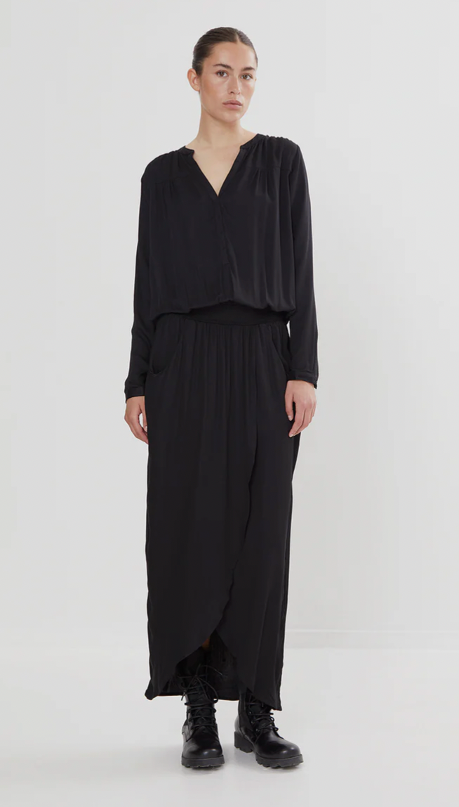 RABENS SALONER VERA WRAP OVER  DRESS -JURK