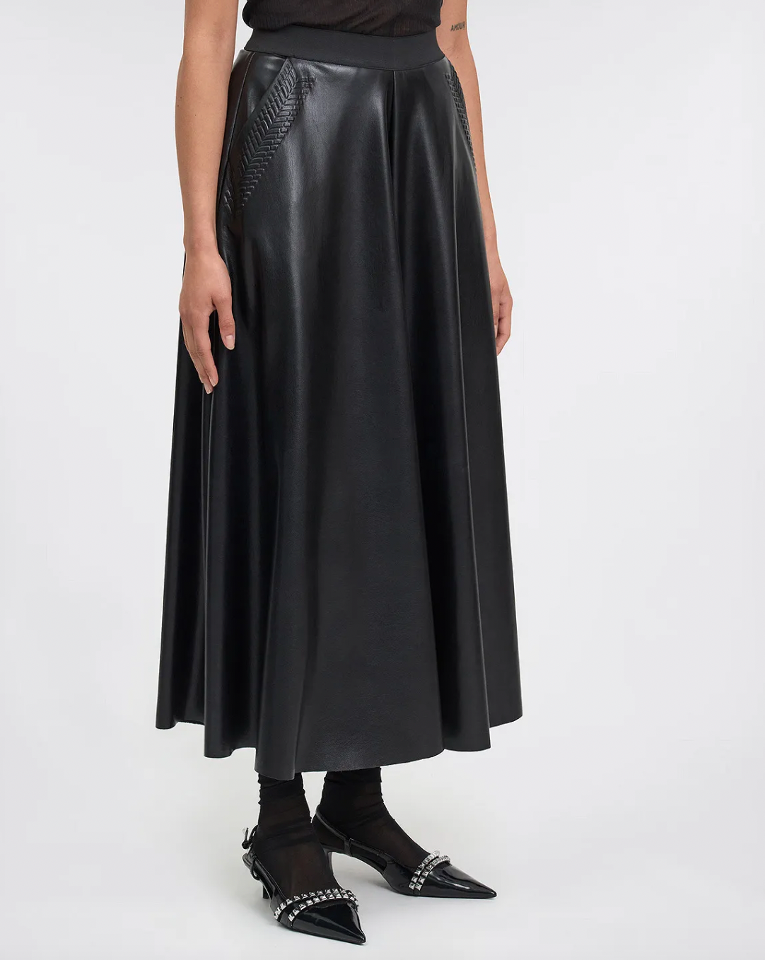 MES DEMOISELLES LIM PANTS -BLACK