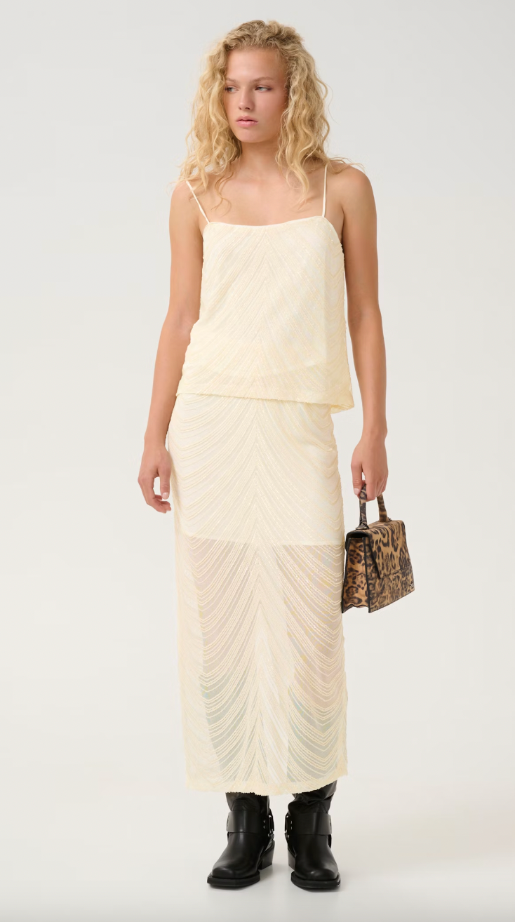 GESTUZ GLIRA SKIRT BUTTER YELLOW