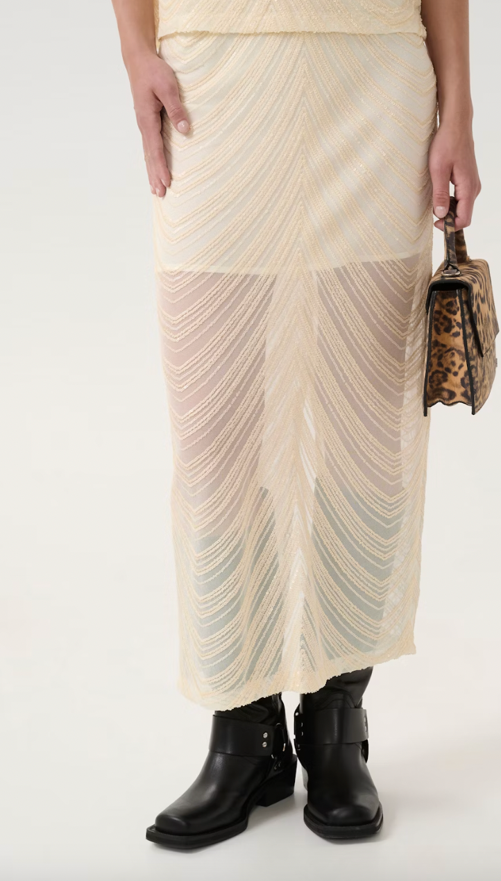 GESTUZ GLIRA SKIRT BUTTER YELLOW