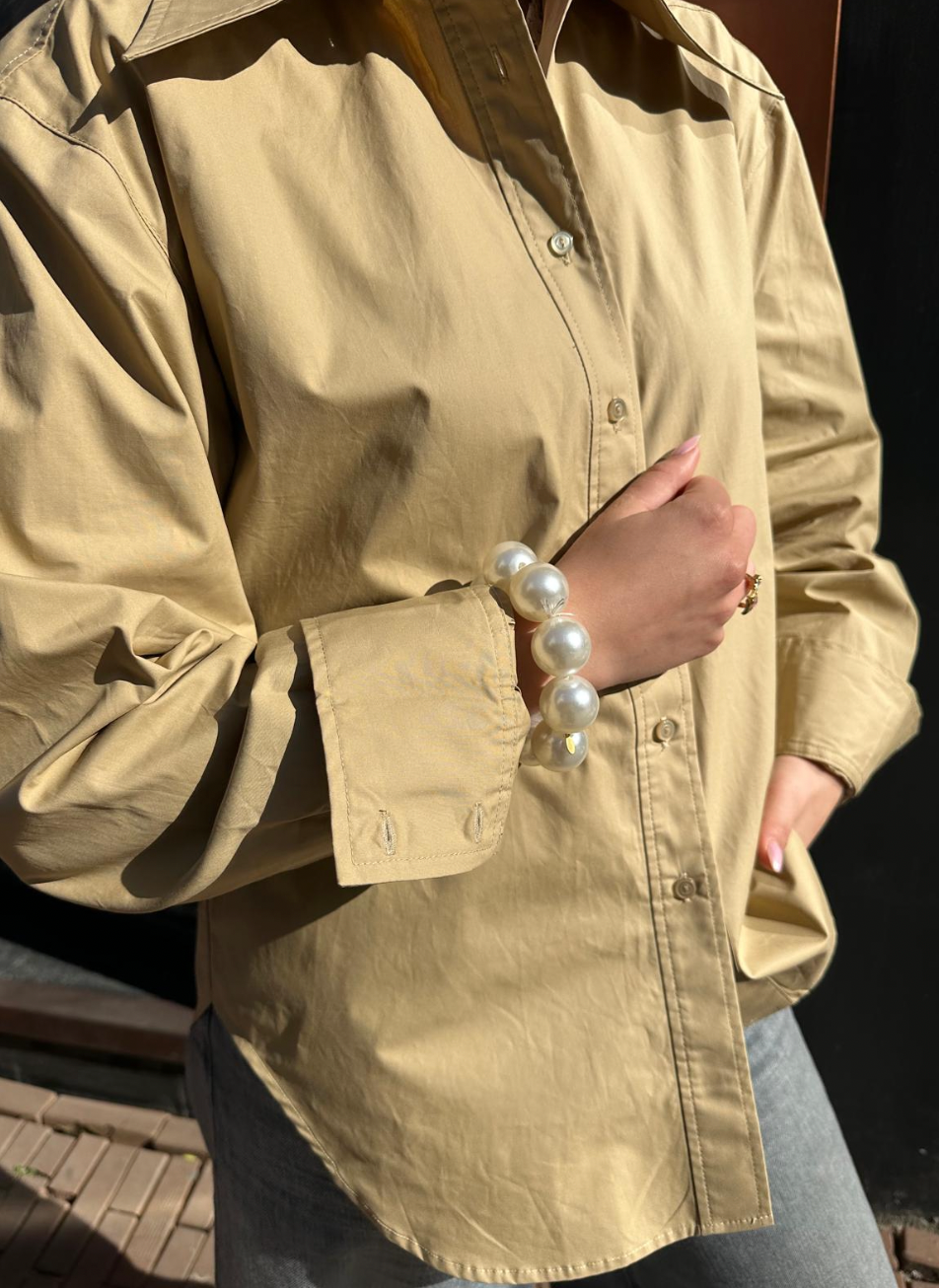 HERSKIND DARA SHIRT SAND