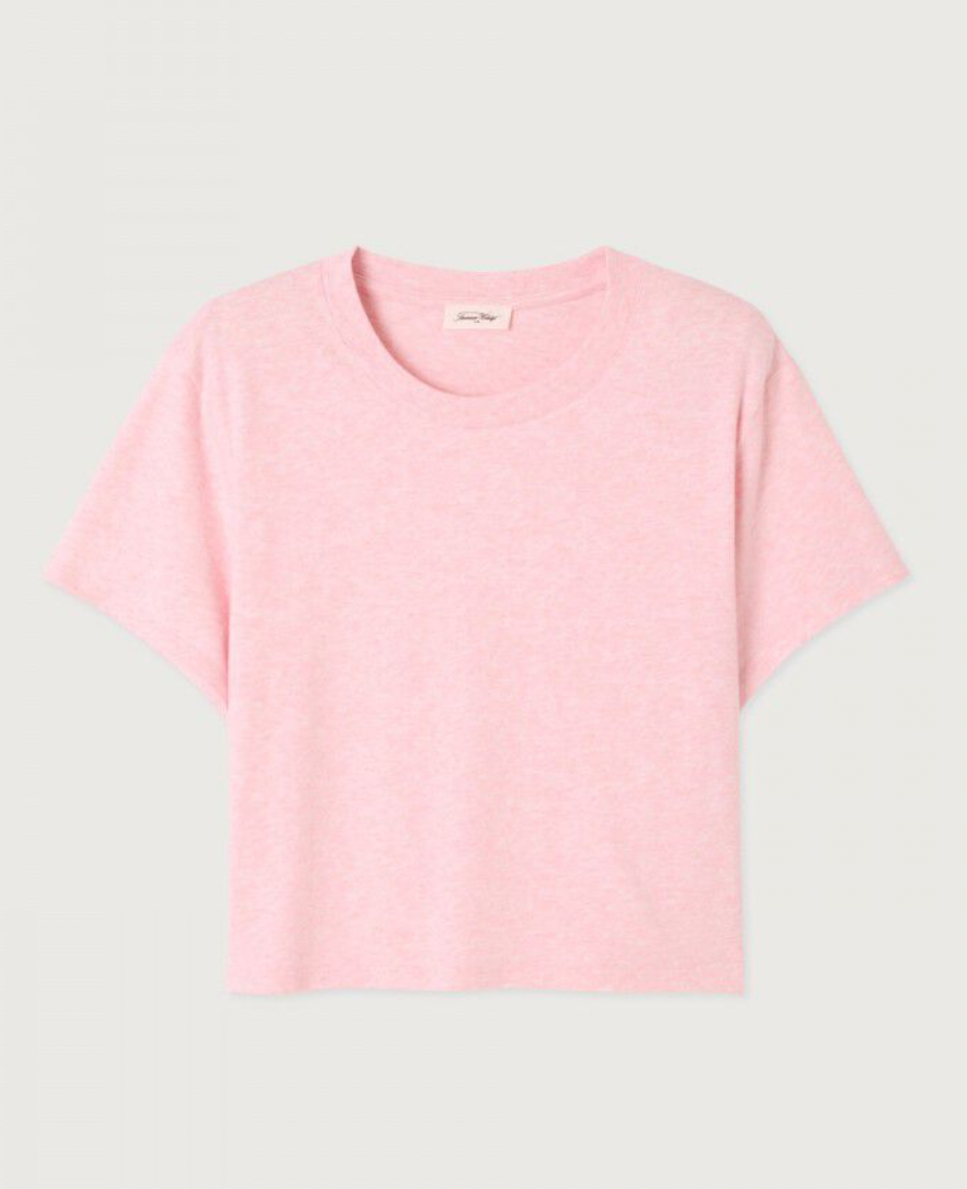 AMERICAN VINTAGE T-SHIRT YPAWOOD- LICHT ROZE
