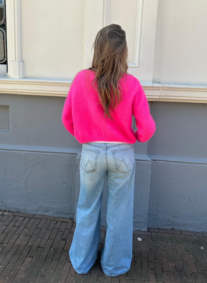 AMERICAN VINTAGE VITOW VEST - NEON ROZE -PINK MELANGE