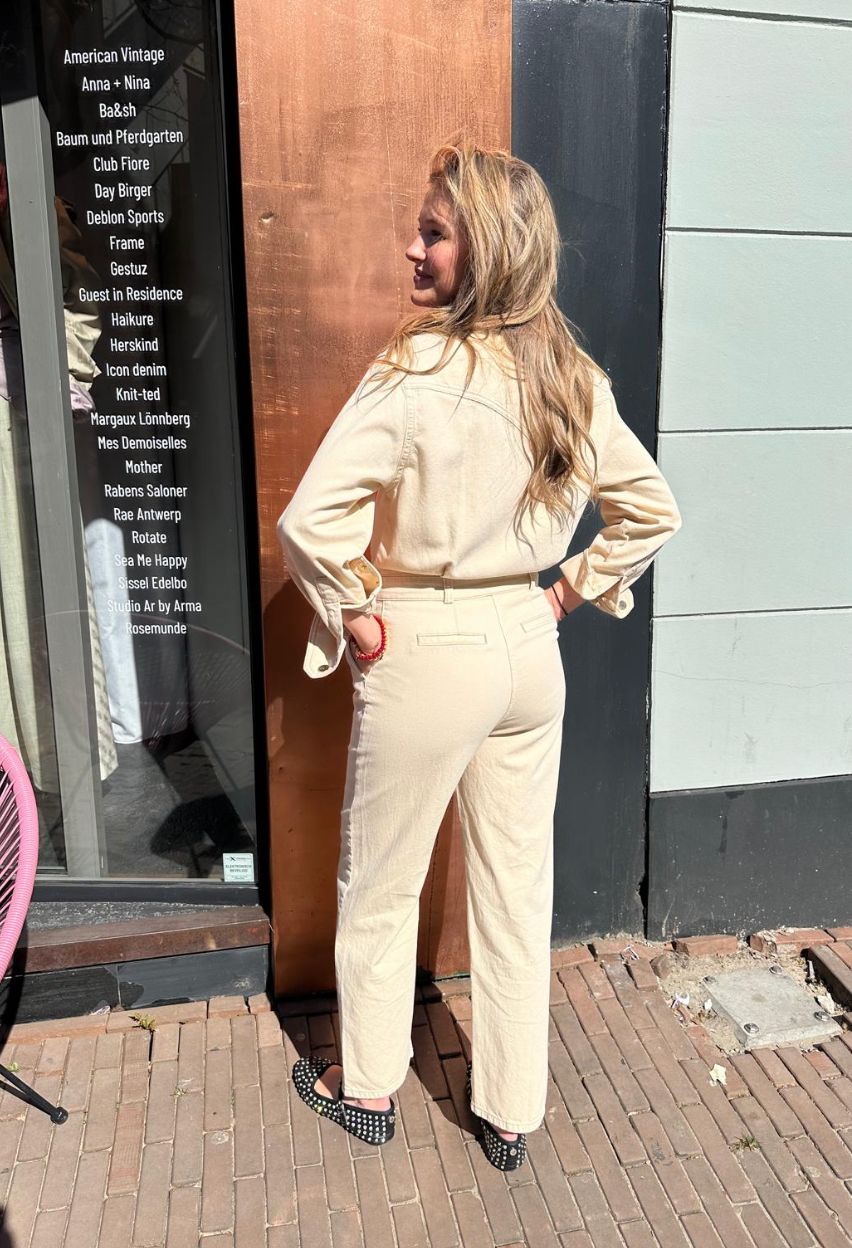 BA&SH JUMPSUIT FITA ECRU