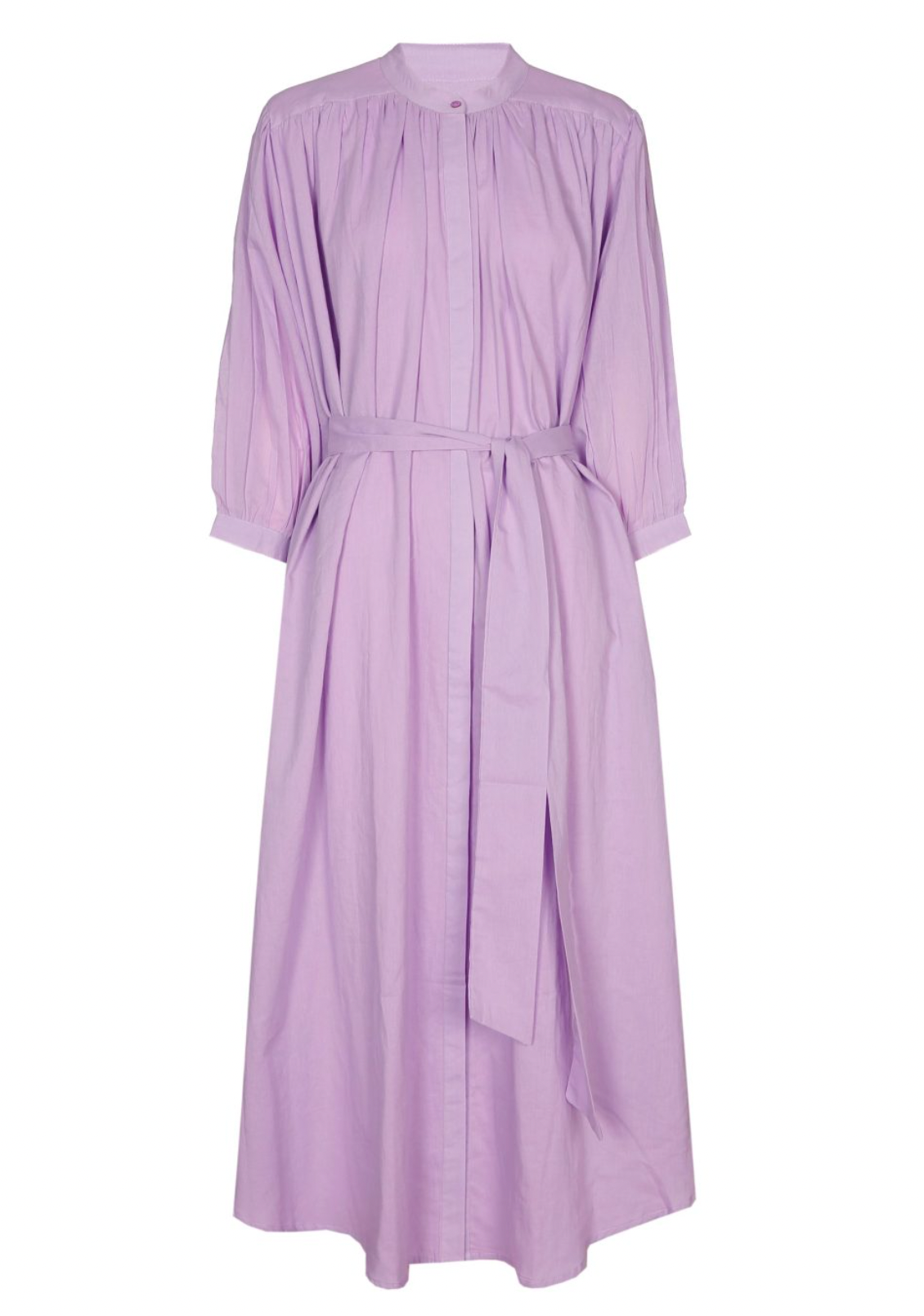 SEA ME HAPPY BALLOON DRESS LONG DOUBLE LAYERED LAVENDER