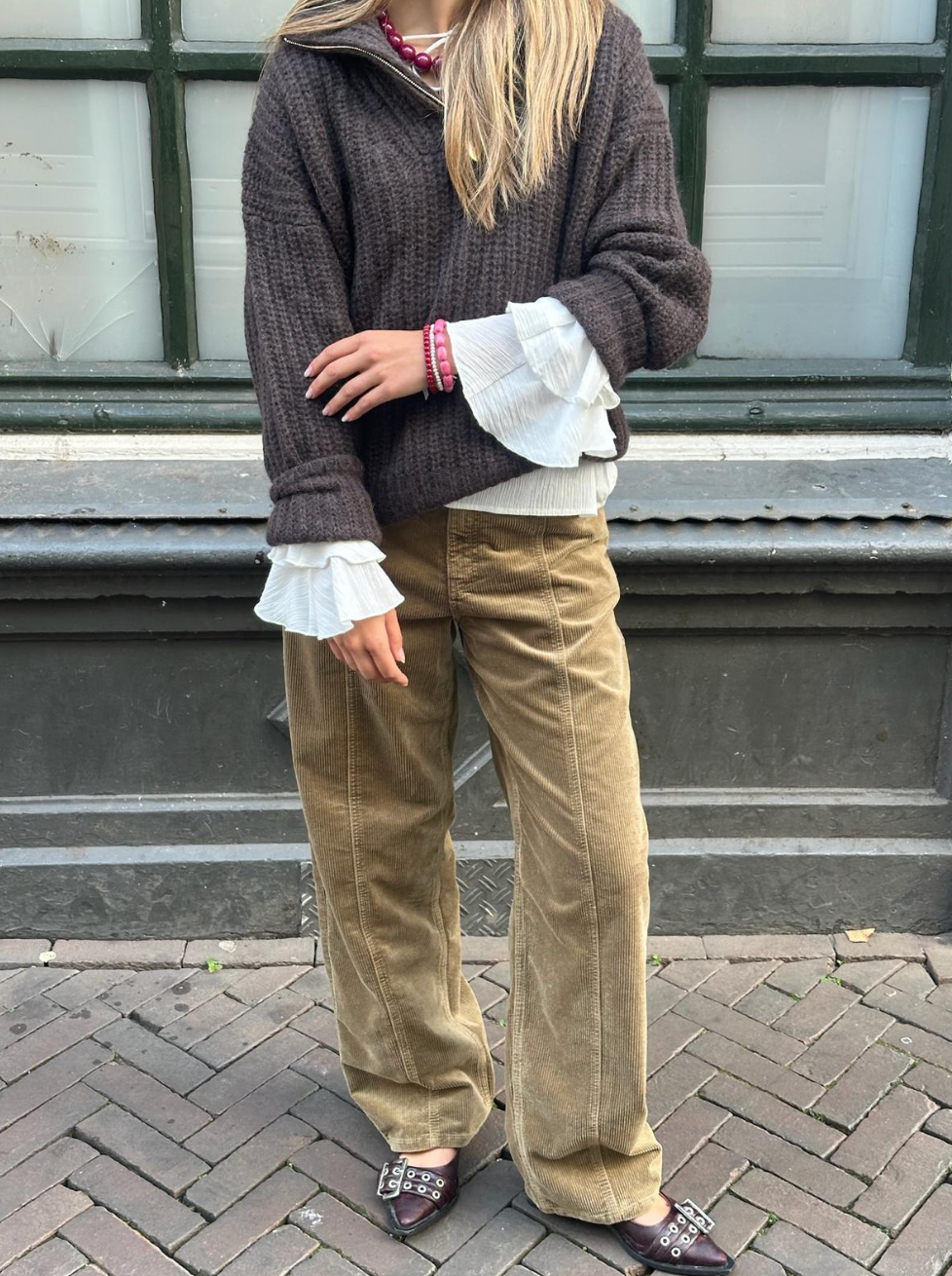 BAUM UND PFERDGARTEN NARA TROUSERS - SAVANNAH TAN