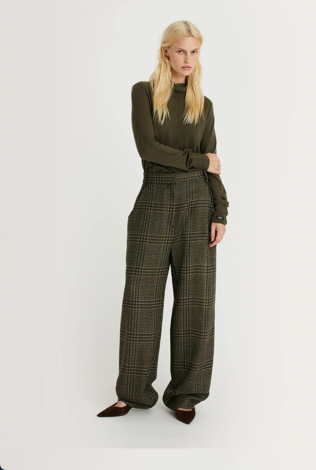 MARGAUX LONNBERG PANTALON ANTHON GREEN CHECK