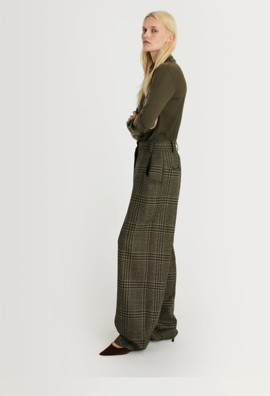 MARGAUX LONNBERG PANTALON ANTHON GREEN CHECK