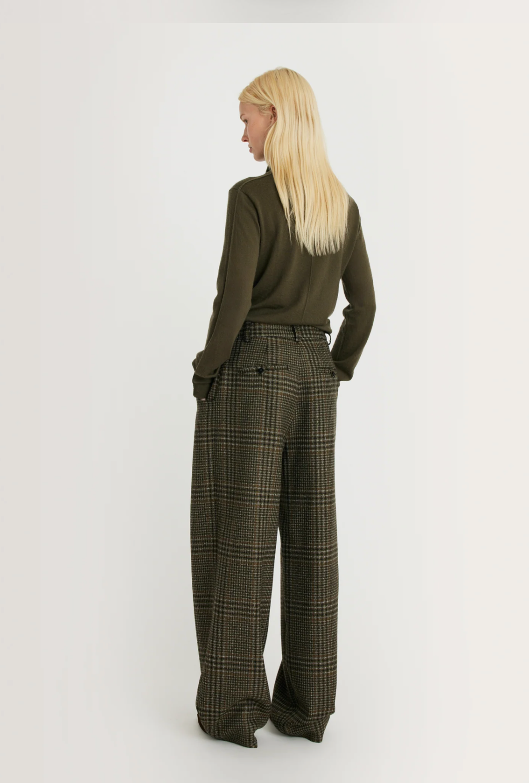 MARGAUX LONNBERG PANTALON ANTHON GREEN CHECK