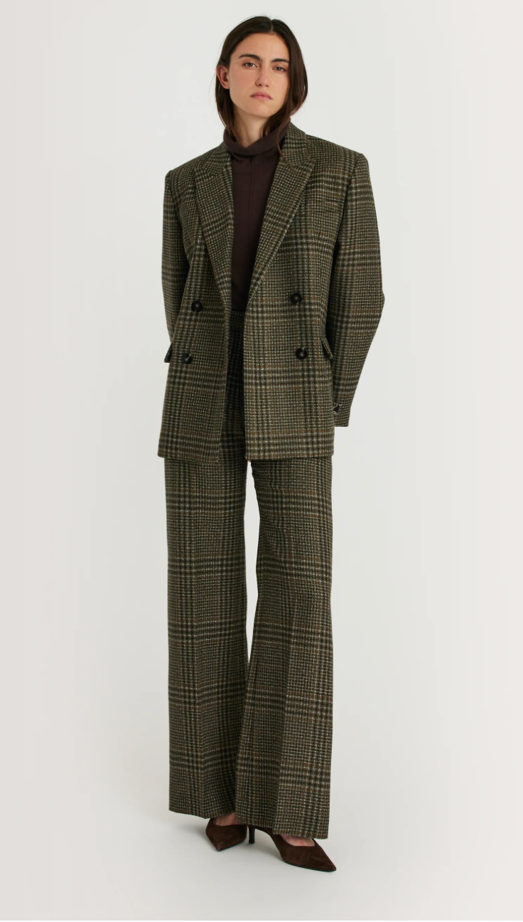 MARGAUX LONNBERG ELVIS JACKET GREEN CHECK