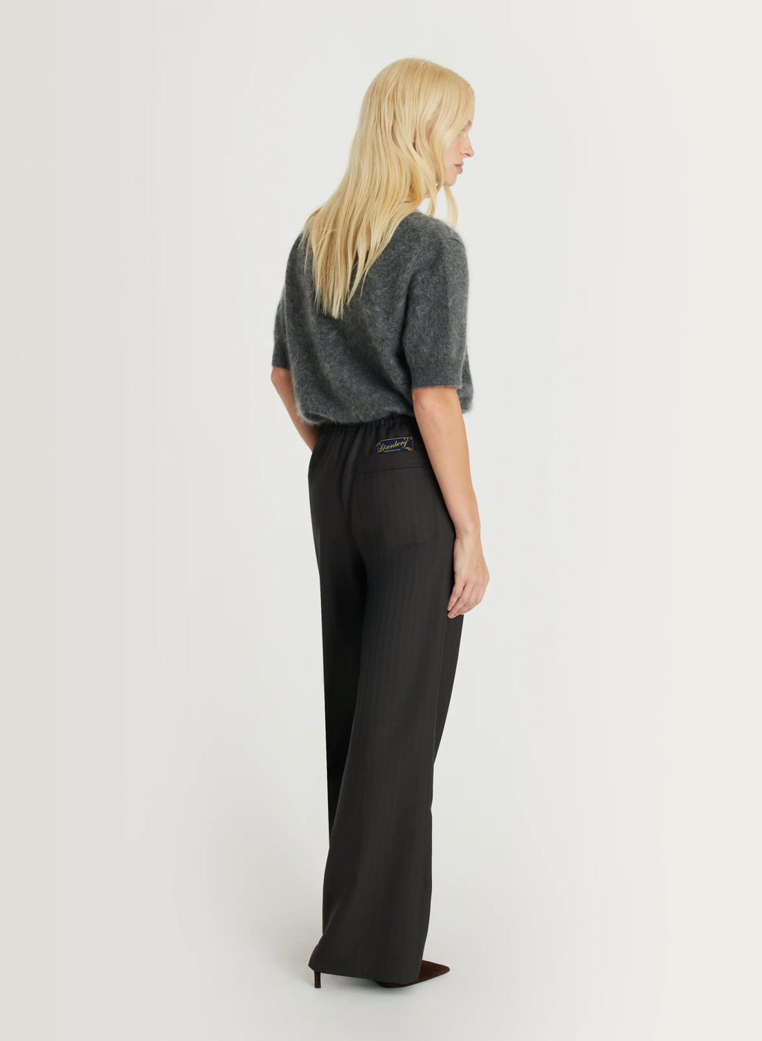 MARGAUX LONNBERG GERRY PANTS BROWN STRIPES