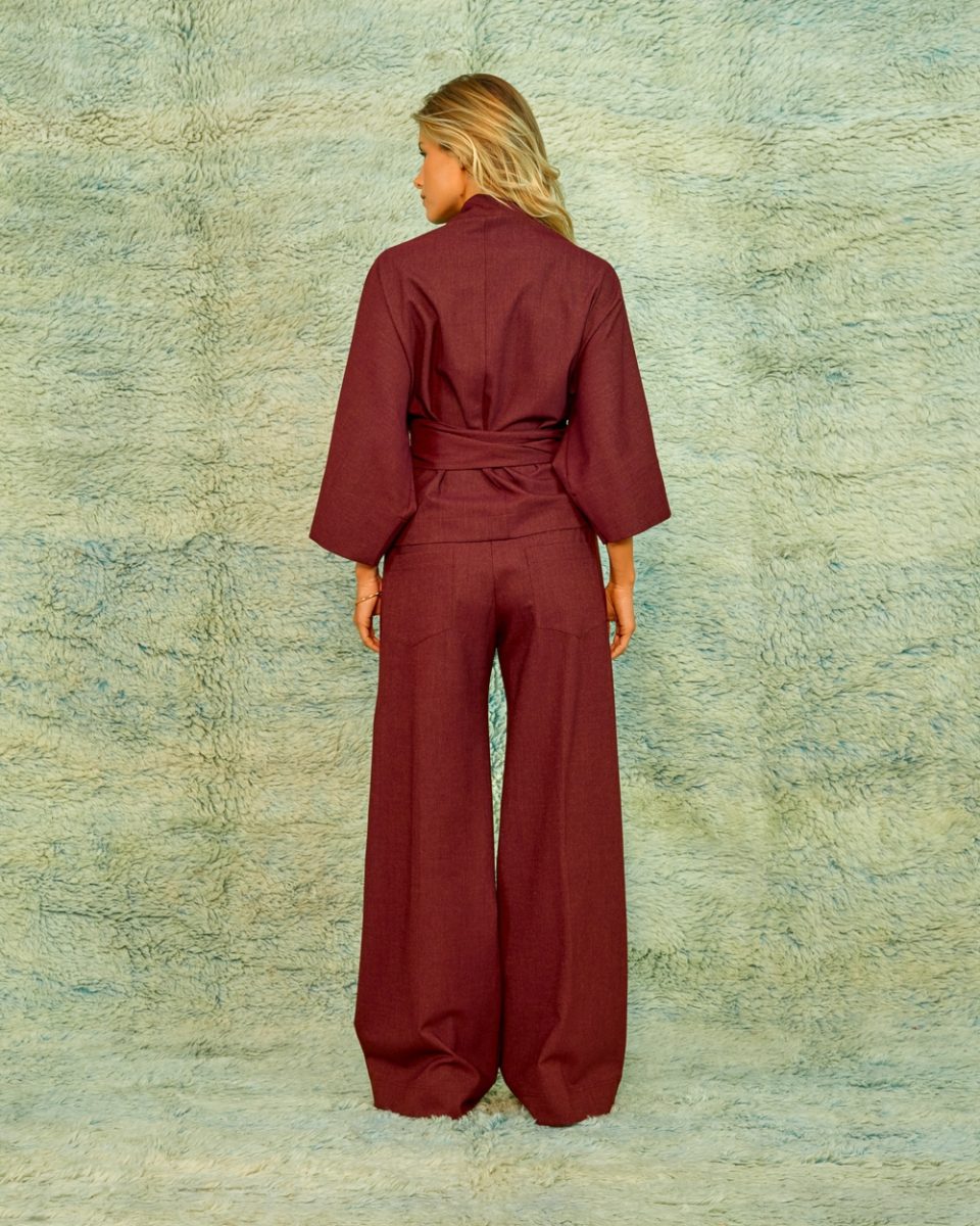 SEA ME HAPPY ALAYA TOP SOFT DENIM CABERNET