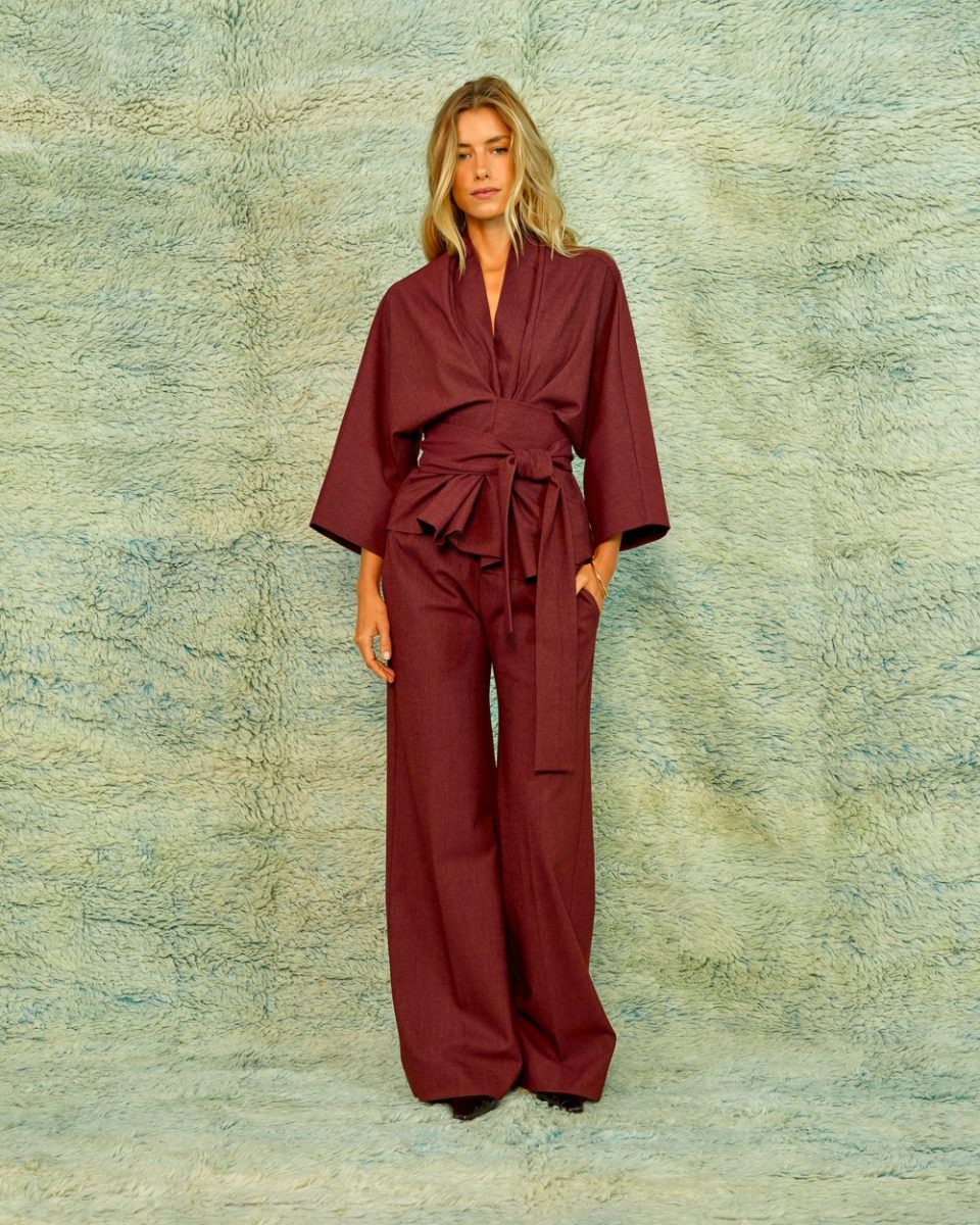 SEA ME HAPPY ALAYA TOP SOFT DENIM CABERNET