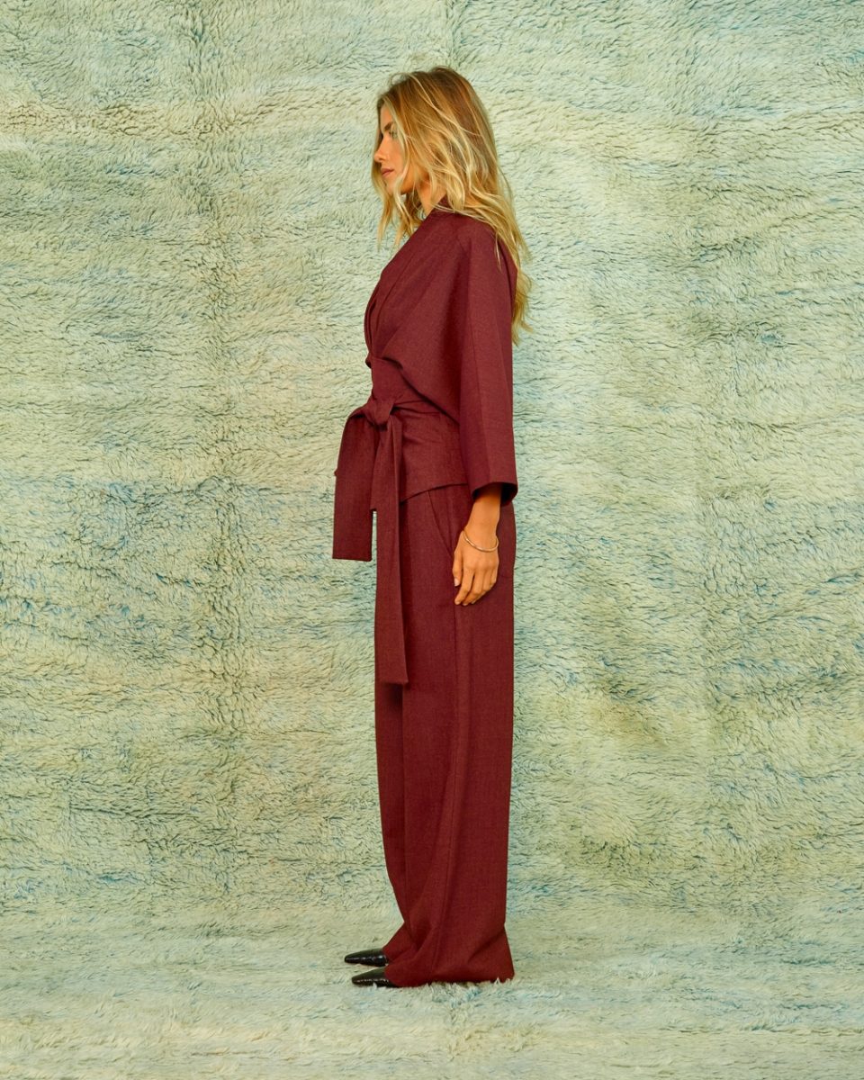 SEA ME HAPPY ALAYA TOP SOFT DENIM CABERNET