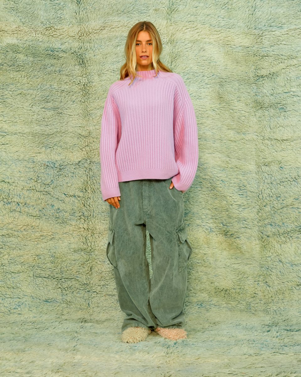 SEA ME HAPPY BAKER JUMPER LIGHT ROSE