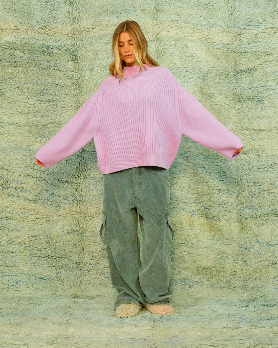 SEA ME HAPPY BAKER JUMPER LIGHT ROSE